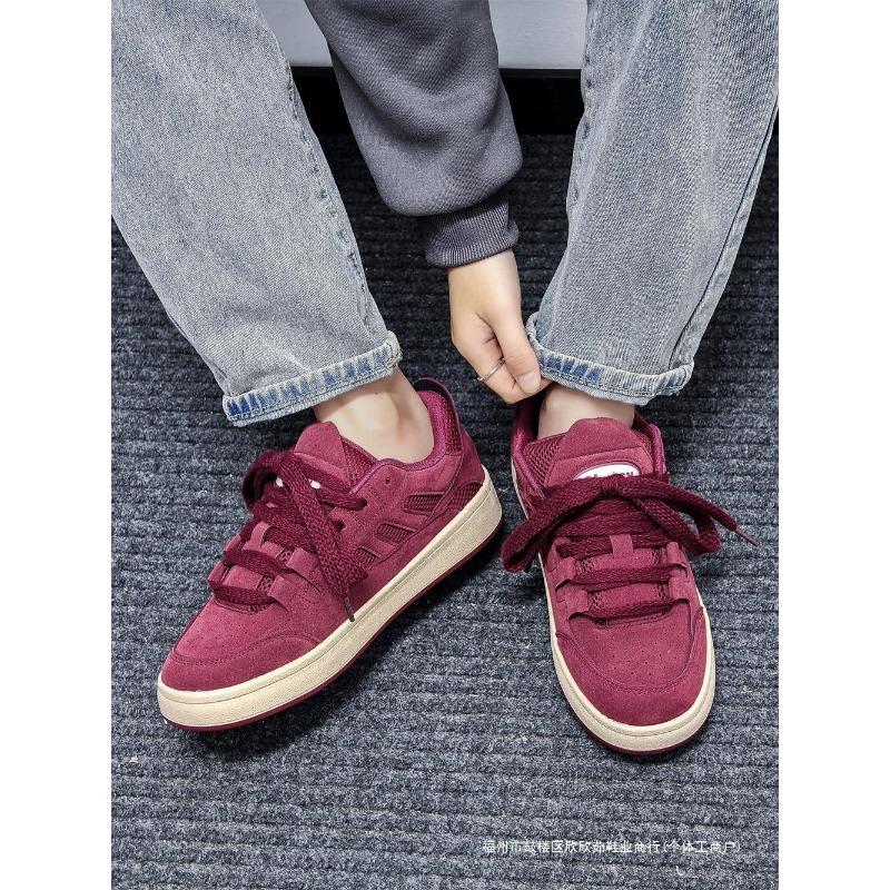 Men's Shoes Trendy Shoes 2 Board Shoes Men's Versatile Niche Angola Red Board Shoes Men