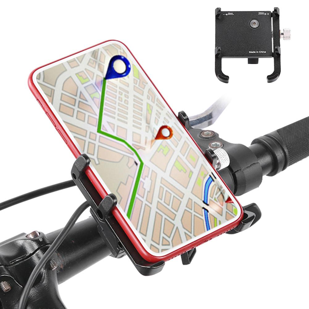 Aluminum Alloy Mobile Phone Stand Clip Navigation Bracket Holder for Motorcycle Bicycle