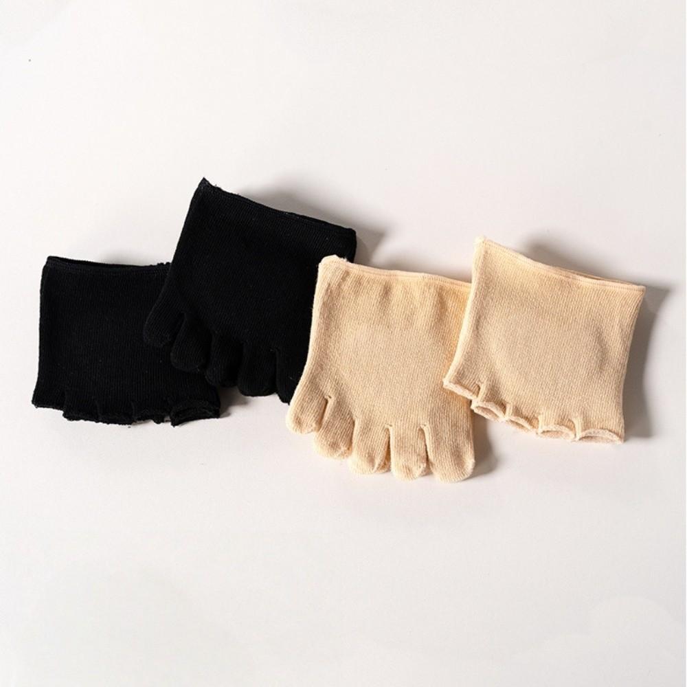 Unsichtbare Vorfußsocken Elastische Zehensocken Modische Halbfußsocken Herren