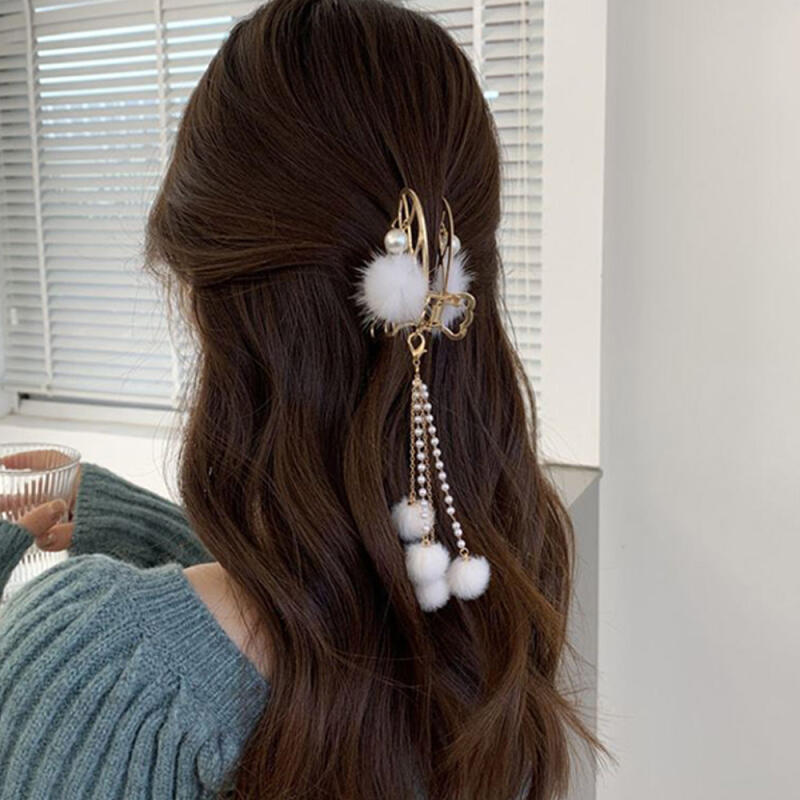 Cloud Butterfly Metal Gold Hair Clip Updo Wedding Hairpin