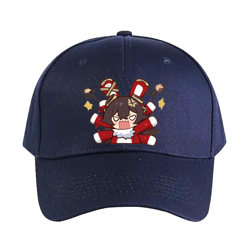 Amber Genshin Impact Chibi Cap Summer Woman Man Adult Casual Fashion Casual Adjustable Fishing Hat Sun Hat Baseball Cap