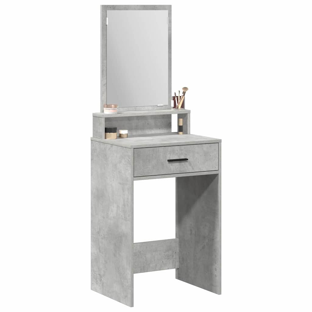 Makeup Table Concrete Grey 50 x 41 x 140 cm Particleboard