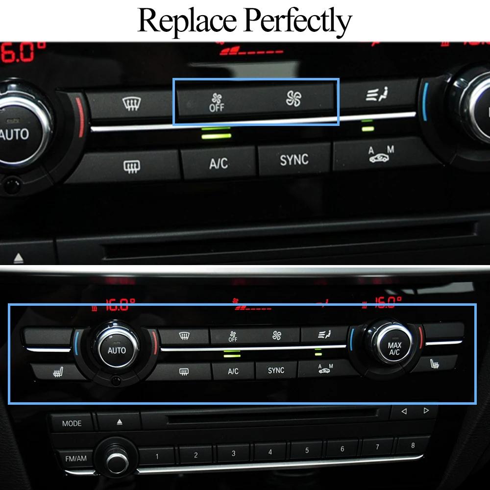 Dashboard AC Button Air Conditioning Venlitation Temperature Control Cap Repair Kit For BMW X3 F25 2014-2017 X4 F26 2013-2018