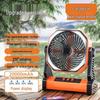 Portable Outdoor Camping Fan with Long-Lasting Battery - Oscillating Electric Fan for Fishing & Camping