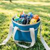 Insulated Drink Carrier Bag, 4 Compartment Tumbler Carrier Caddy, Family Size Drink Bag with Adjustable Shoulder Strap, Drink Caddy Tote for Coffee