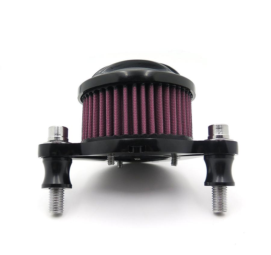 Black Air Cleaner Intake Filter System Kit For Harley Sportster XL883 XL1200 198