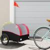 Vidaxl Fietskar, Zwart-Rood, 45 Kg, IJzer