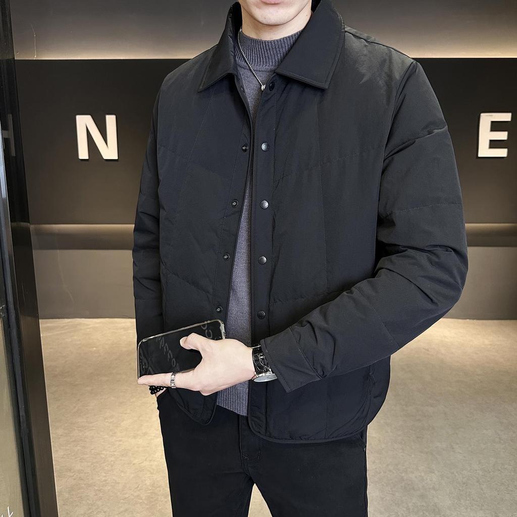 National Standard 90 Men's Trendy Winter Lapel Down Jacket