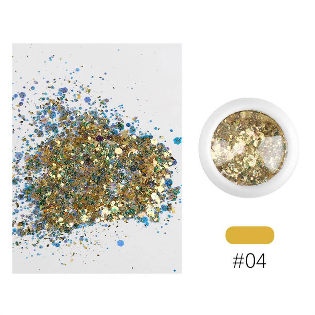 Chunky Glitter Mixed Flake Body Art Nail Hair Face Eye Shadow Body Makeup