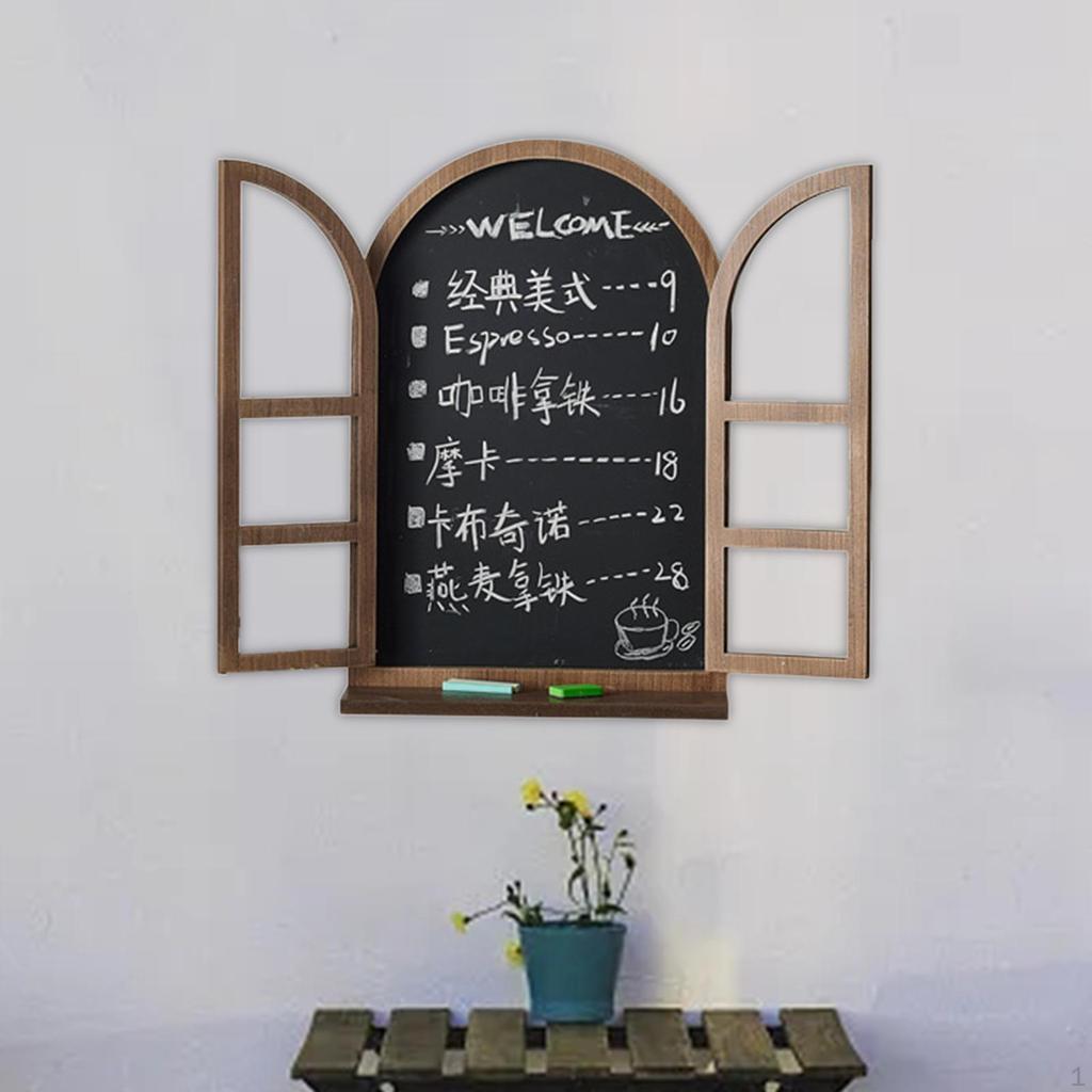 Wooden Vintage Message Board Wall Hanging Decor Sign Easy Install Retro Wood for