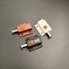 Automatic Plastic Button Spring Bolt 2pcs Window Door Latch Wood Door Catch Lock Fastener Hardware with Metal Pin for Home Use