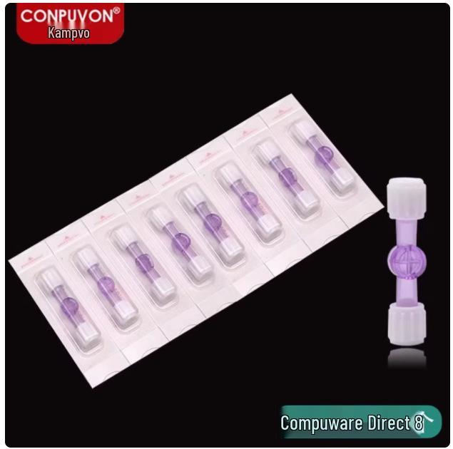 Kangpuwo Medical Hyaluronic Acid Solution Two-Way Valve Conversion Connector with Universal Screw Thread and Flat Mouth