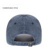 New Embroidered Letter Baseball Cap Big Head Circumference Washed Sun Protection Visor Couple Fashion Versatile Cap