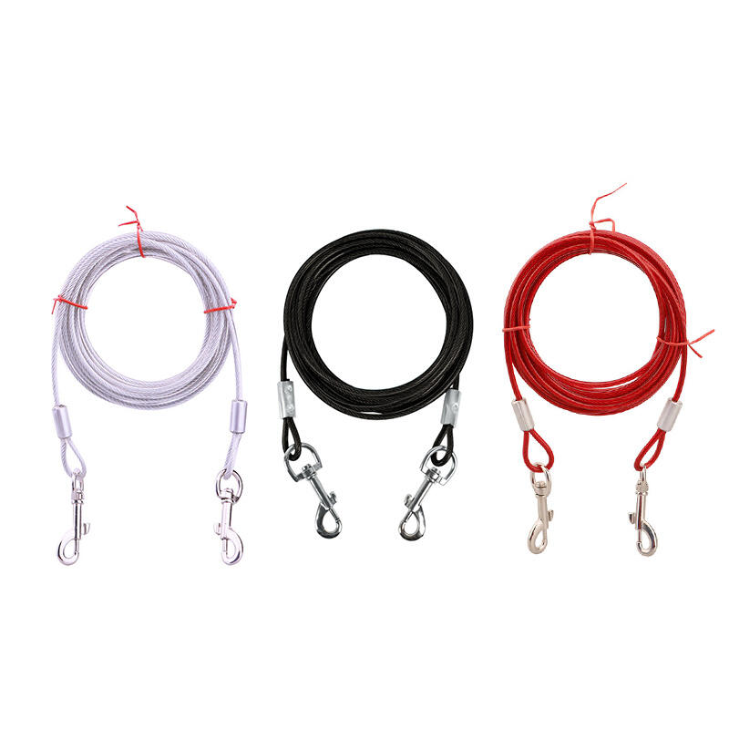 Large dog leash wire puppy leash walking leash dog leash pet dog
