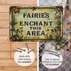 Fairy Garden Metal Wall Art Vintage Enchanted Fantasy Decor