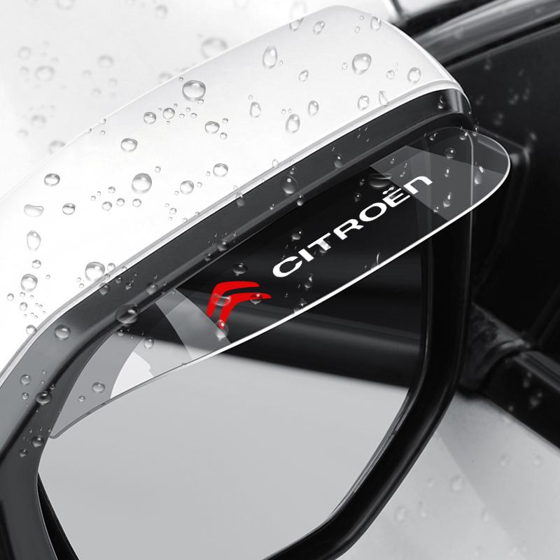 Pro Citroen C1 C2 C3 C4 C5 C6 C8 C4L DS3 Průhledný kryt zpětného zrcátka Boční zrcátko Ochrana proti dešti Obočí Clona proti slunci Autopříslušenství