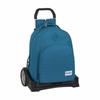BlackFit8-Evolution School Backpack with Wheels BlackFit8 Aegean Blue (32x42x15cm)