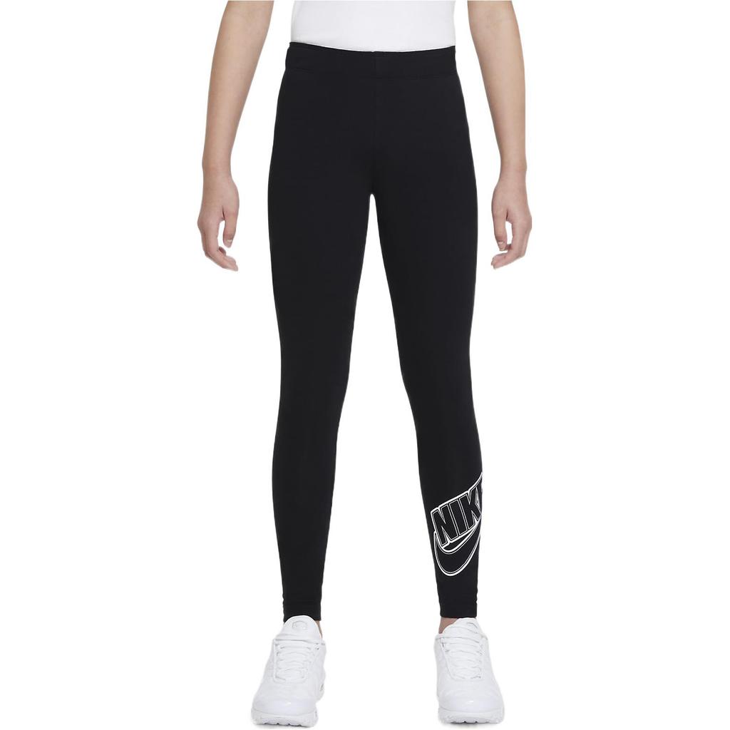 Nike Sportswear Favorites Letter Logo Print Slim Fit Long Fitness Pants Women Pants Black DD6278-010