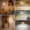 LED Touch Sensor Night Light 3Color Dimming USB Rechargeable Wall Lamp for Living Room Aisle Bedroom