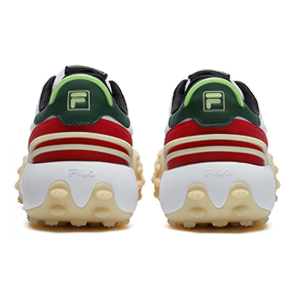 (WMNS) FILA Gara Chunky Sneakers 'White Red Green' Women's F12W213111FWV