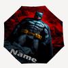 Custom Name Batman Theme Automatic Umbrella, Lightweight & Portable, 8 Rib, Perfect for Outdoor Travel, Birthdays, Christmas, Gifts.
