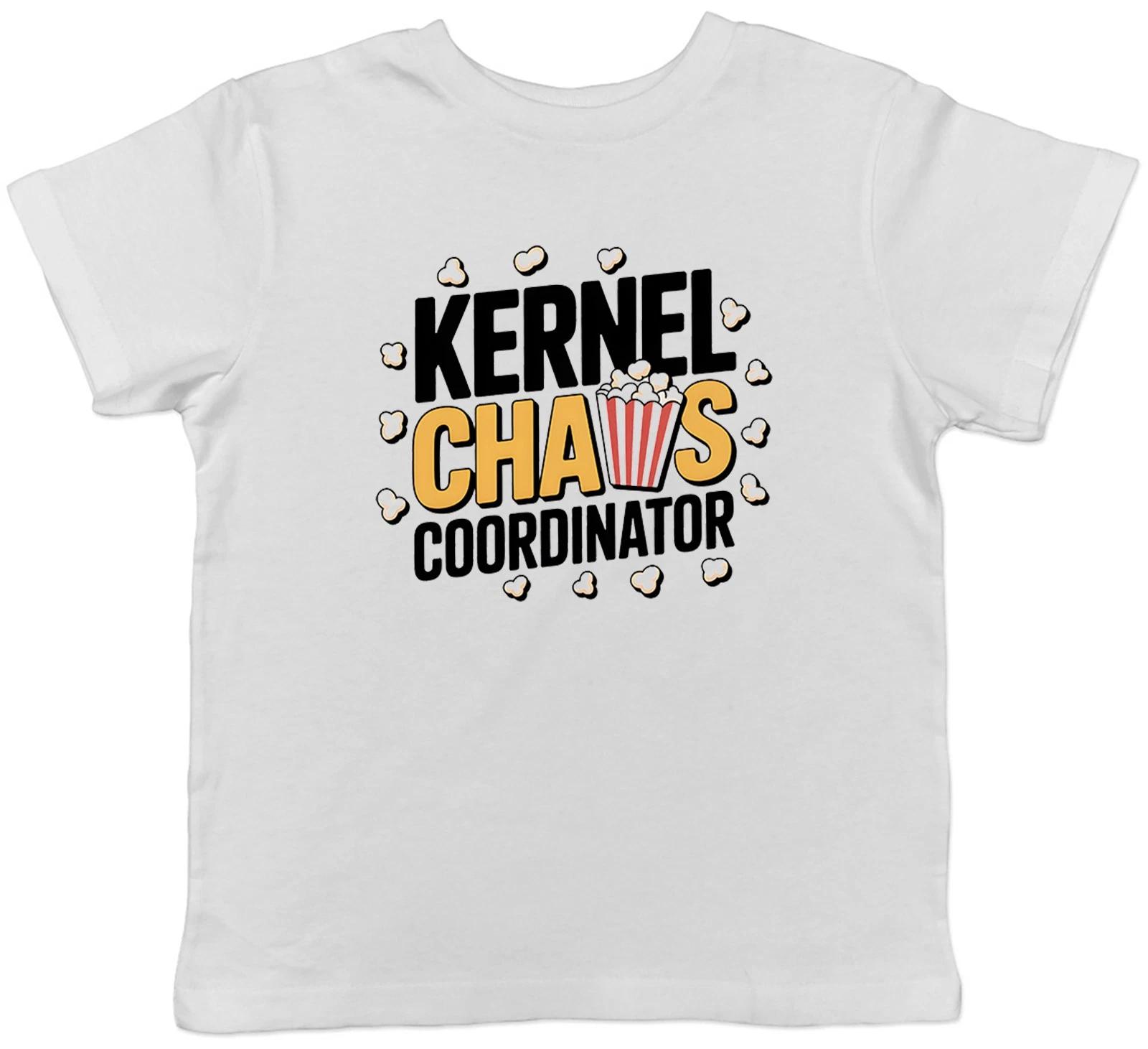 Funny Popcorn Lover Kernal Chaos Kids T-Shirt Boys Girls Gift 160