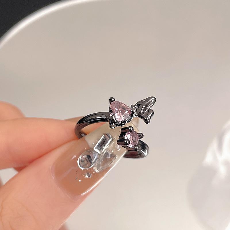 Star Moonstone Irregular Opening Ring Cold Wind Advanced Sense Personality Niche Design Sense Ring Female