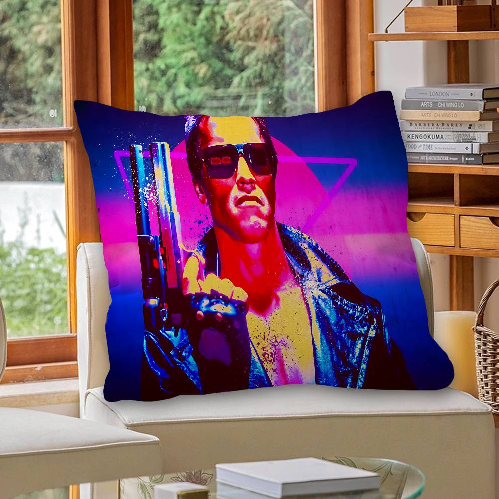 Terminator Movie Pillow Cover for Bedroom Room and Living Room Sofa Decorative Cushion Cover