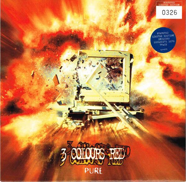 

7inch Record 3 COLOURS RED - Pure CRE265 Creation Record 1997 UK Rock Used