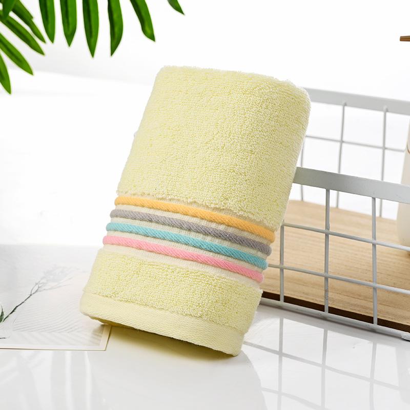

5 штук полотенец из чистого хлопка для красоты, утолщенные и впитывающие полотенца для лица для взрослых, мужчин и женщин, полотенца для мытья лица 5pcs жёлтый