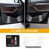 For BMW X1 F48 2016-2020 TPU Car Door Anti Kick Pad Protection Stickers Inner Side Edge Film Front and Rear Door Side Panel Pad