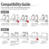 Brand Embroidery Car Seat Covers Set Car Organizer Universal For golf 4 For Citroen C4 For izh 2126 For Hyundai Ai 20 For Honda