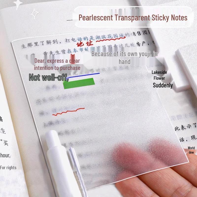 

Прозрачные липкие заметки для студентов: Блокнот для записей с отрывными листами для учебы и офиса 1 Large + 1 Medium + 1 Small