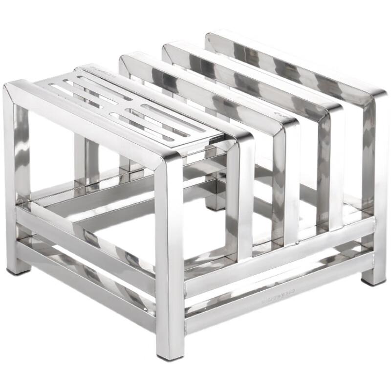 Countertop 3-Slot Thickened Plastic Cutting Board Rack