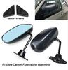 Universal 2 Pcs Carbon Fiber Vintage F1 Style Racing Car Left/Right Side Mirrors