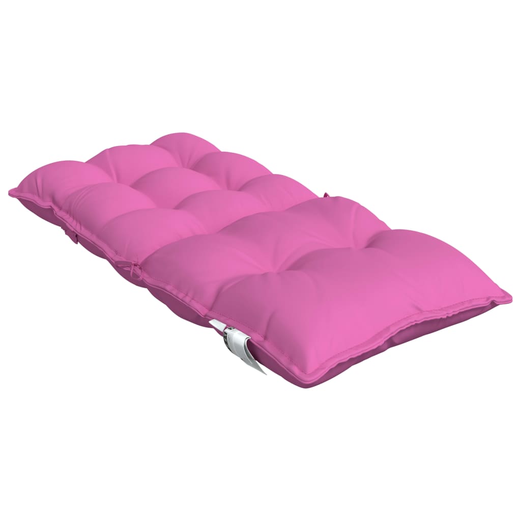 Low back Chair Cushions 2 pcs Pink Oxford Fabric