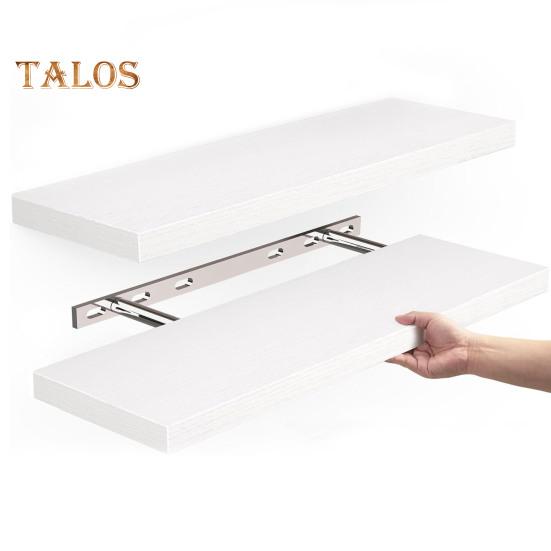 Wall Mounted Floating Shelf 22lbs Load-capacity Smooth Edge Burr Free Easy Installation Bathroom Storage Holder Floating Shelf