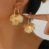 Exaggerated Florals Drop Earrings Flower Petal Pendant Ear Rings Statement Party Jewelry Lightweight Ear Accessories