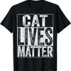 Adult T Shirt Black Small Cat Lover