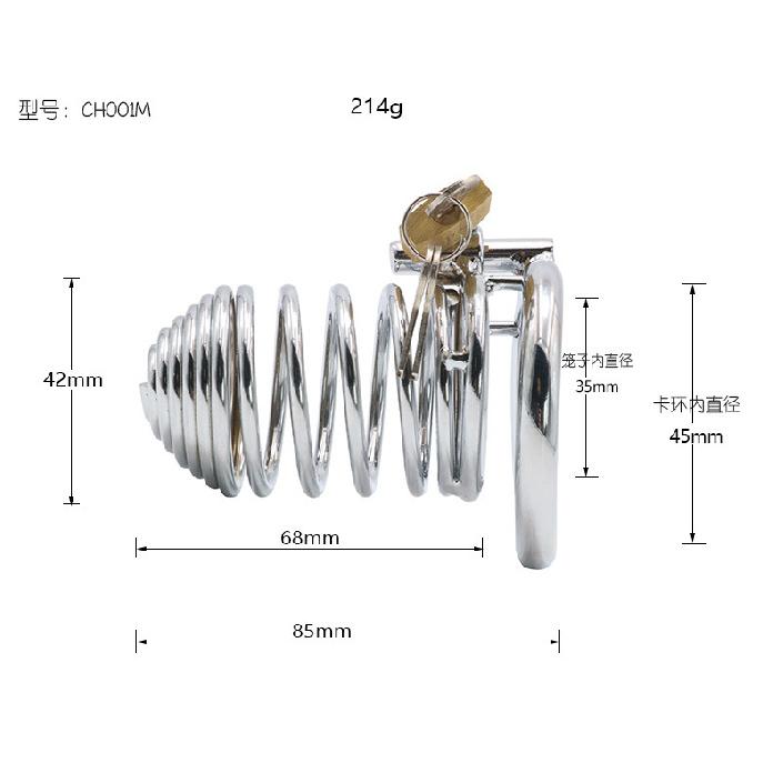 Metal Chastity Lock Chastity Device Penis Cage Adult Sex Product Sex Tools Outing Props Passion