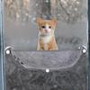 Cozy Window Cat Bed Basking Hammock Cat Perch, Suction Cup Pet Hanging Bed Solid Space Saving Sunny Seat Cat Window Perch