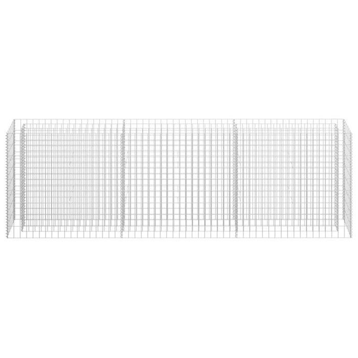 VidaXL Lit surélevé à gabion Acier galvanisé 270x30x90 cm