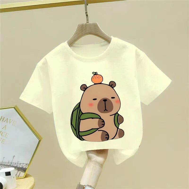 New Short Sleeve Cute Kids T-Shirt, Cartoon Printed Children's T-Shirt