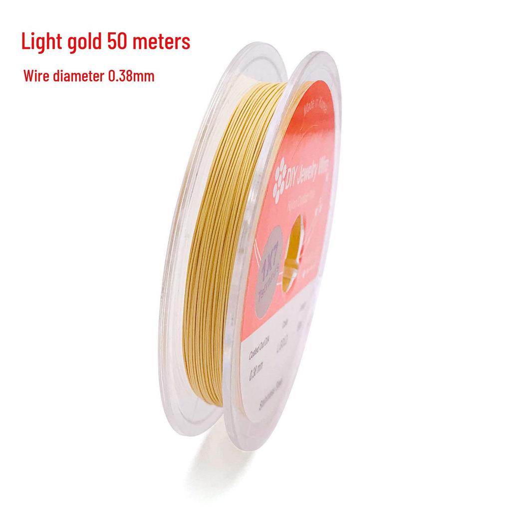 Korean 304 Stainless Steel Gold Silk Beading Wire for Jewelry DIY Crafts