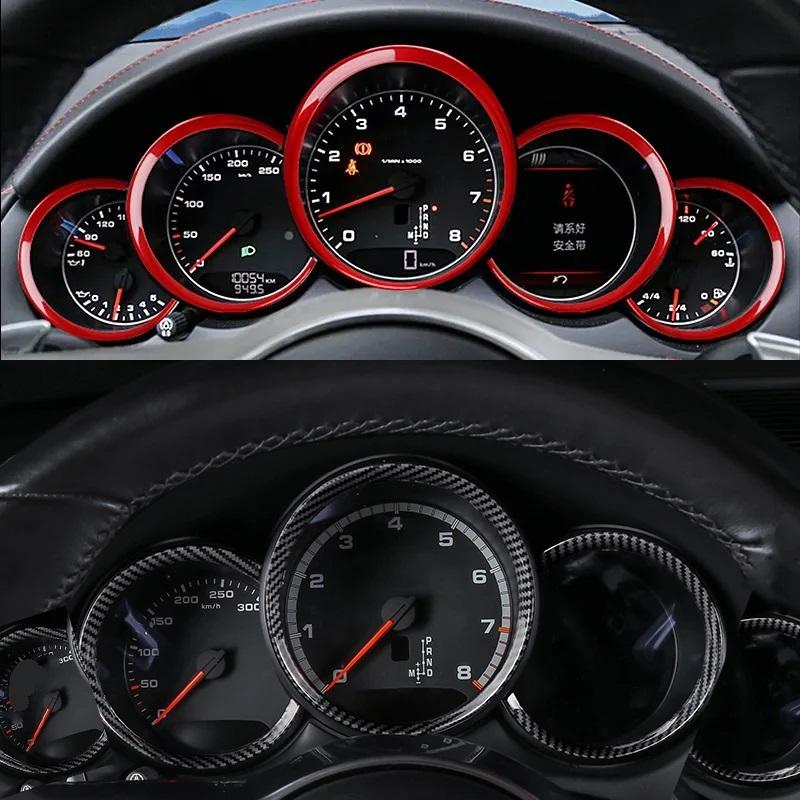 Interior Accessories For Porsche Cayenne 911 Panamera 2010-2015 2016 Car Dashboard Cover Trim Carbon Fiber Style Parts