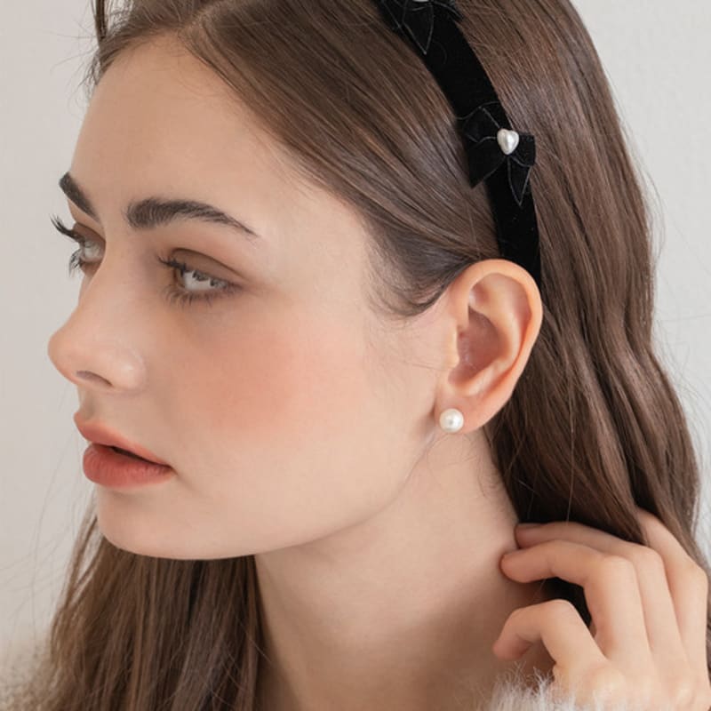 GETMEBLING Love Pearl Ribbon Hairband