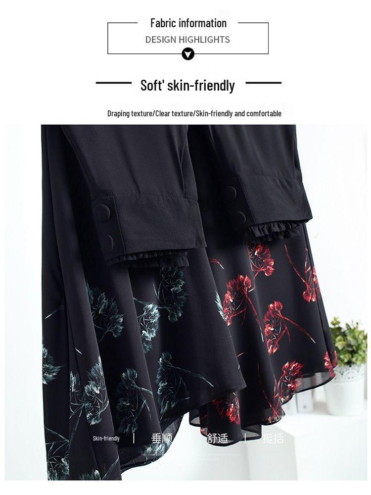 2026 Petite High Waist Floral Wide-Leg Culottes - Summer Thin Style