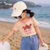 Girls' Summer Cartoon Print Short Sleeve T-Shirt