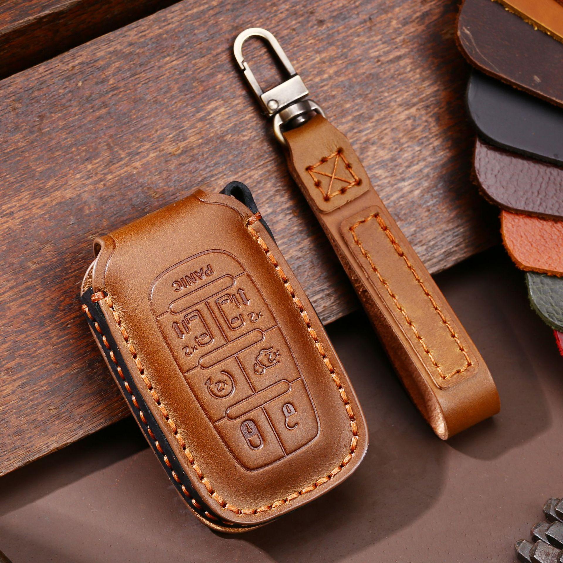 

Car Key Case Cover Key Holder for Chrysler Pacifica 2017 2018 2019 2020 2021 2022 Voyager Smart Remote Key Shell