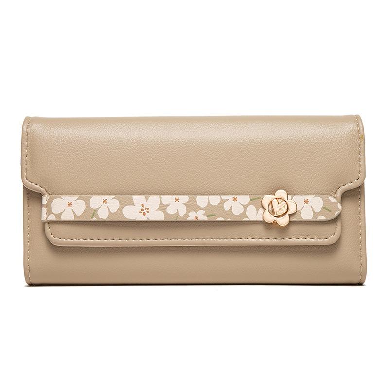 Wallet PU Printed Buckle Multifunctional Women's Handbag